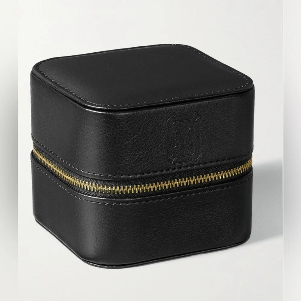 Mateo‎ Black Jewelry Leather Zip Case